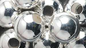10MR813-E: Metal Round Silver 9.5mm 3.5mm Hole 100PC