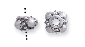 PW439-S: Crumb Style Bead Ant Pewter 4x7mm 2PPK