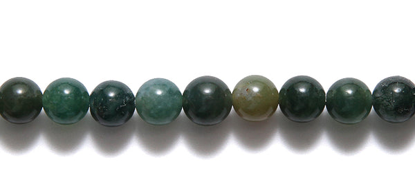 6ST452: Moss Agate Round 6mm – Shipwreck Beads