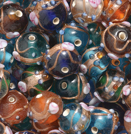 VE525-RF: Bead Mix Round Fancy-50GM