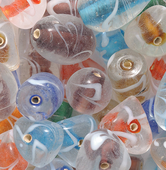 VE525-CS: Bead Mix Color Lined W/Swirl-100GM