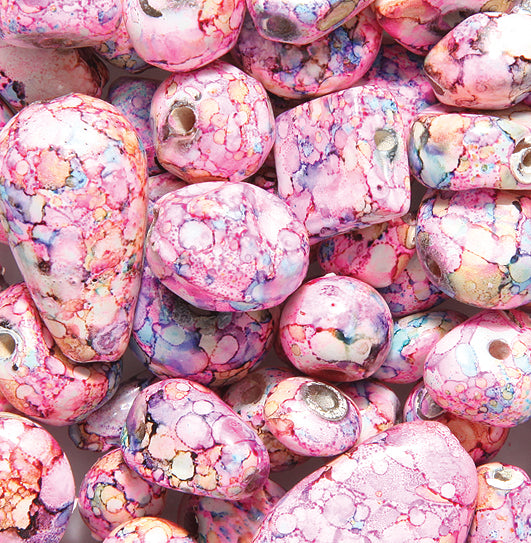 VE525-92: Bead Mix Pink Multi Speckled-150GM
