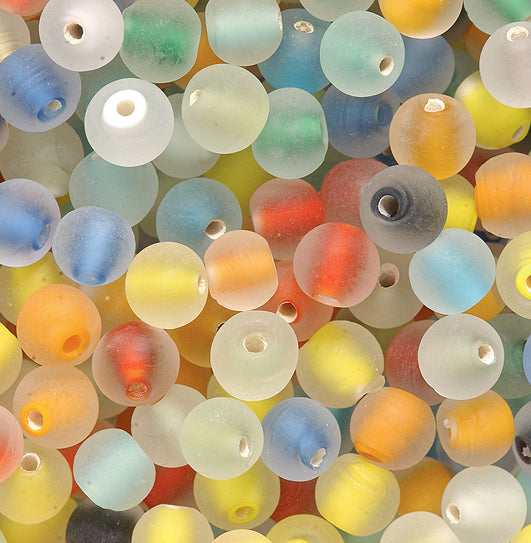 VE525-SM: Bead Mix Small Round Matte 100GM