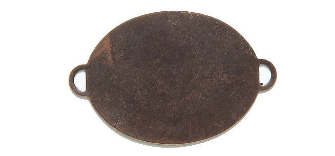 VJ4014: Vintaj Altered Blank Oval CNNCTR 25x36.5mm