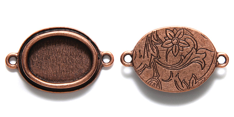 ND3051-AC: Nunn Bezel Oval 19x31mm 13x18 ID ANT CPPR-1EA