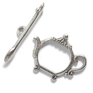 PW3701-S: Toggle Teapot Sil 22x12mm
