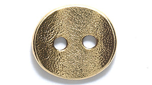 PW6138-AG: Button Oval 13x15mm Ant Gold - 1PC
