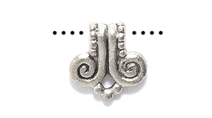 PW607-S: Bail Volute Silver 10x10mm-1PC