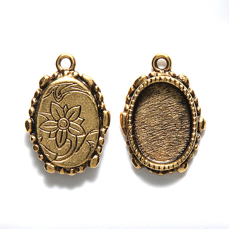 ND3053-AG: Nunn Ornate Bezel 15x21mm 10.2x14.2 ID -1EA