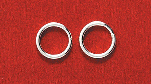 FI211-1SS: Split Ring Round Sterling Silver 6.5mm 10PC
