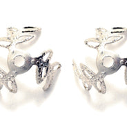 FI257-S: Leaf Bell Cap SIL 10mm-12PC