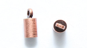 FI161-4AC: Cord End Loop 4x8mm 3mmID ANT CPPR-4PC