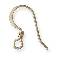 FI57-GL: Ear Wire French Style Small Gold-12PR