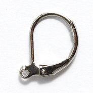 FI535-S: Earring Lever Back Nickel Plate - 12 Pairs