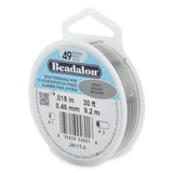 18FI294-30: Beadalon Bright .018 49-strand 30Ft