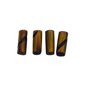 18HR153-TC: Horn Tube Burnt With Carving 3/4 Inch 50 Pieces