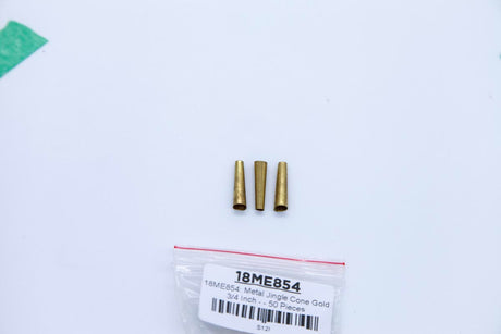 18ME854: Metal Jingle Cone Gold 3/4 Inch - - 50 Pieces