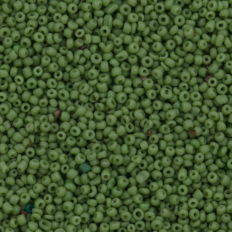 Antique Venetian Micro Seed Bead Opaque Spring Green #1 (18/0) - 10 Grams