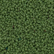 Antique Venetian Micro Seed Bead Opaque Spring Green #1 (18/0) - 10 Grams