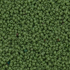 Antique Venetian Micro Seed Bead Opaque Spring Green #1 (18/0) - 10 Grams
