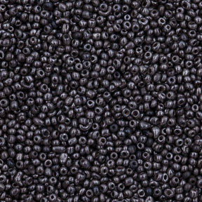 Antique Venetian Micro Seed Bead Metallic Gun Metal #1 (18/0) - 10 Grams