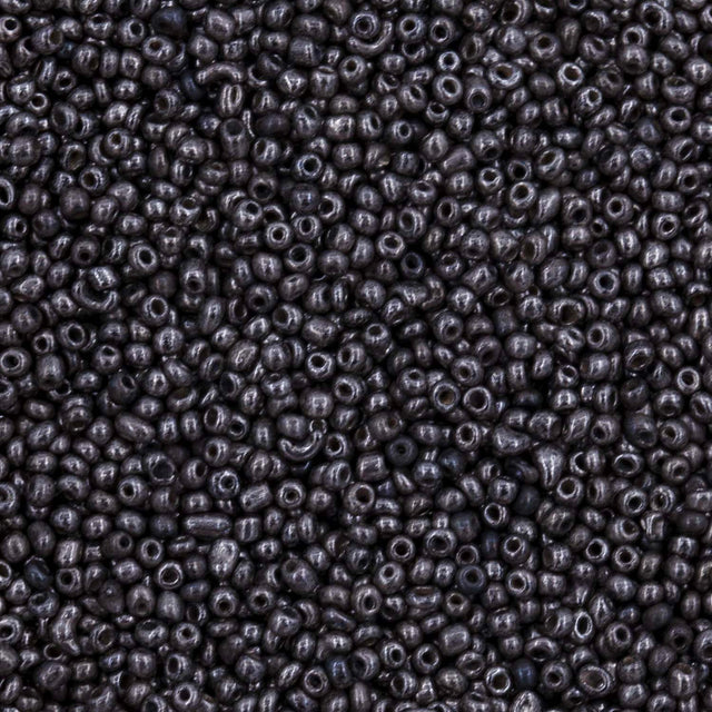 Antique Venetian Micro Seed Bead Metallic Gun Metal #1 (18/0) - 10 Grams