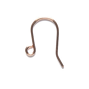 FI44-RG: Earwire Shepherd Hook Rose Gold PLT - 6PR