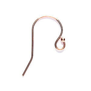 GF54-RG: Earwire Ball End Rose GoldFill 22GA
