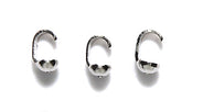 FI130-S: Bead Tip Single 3mm Cup Imitation Rhodium - 24PC