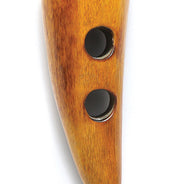 HR121-BR: Buffalo Horn Burnt Tip Toggle 2IN - 2PC