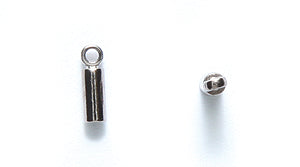 FI161-2GM: Cord End Loop 2mm 1mmID GNMTL 6PPK