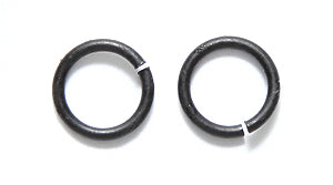 FI208-MB: Jump Ring Matte Black 8mm 18GA - 34PPK/5GM