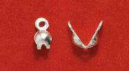 FI131-SS: Bead Tip DBL Cup Sterling 3x7mm 6PC