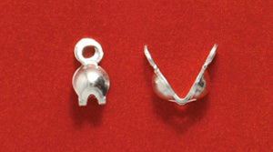 FI131-SS: Bead Tip DBL Cup Sterling 3x7mm 6PC