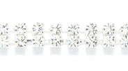 73RH212-S2: Preciosa CRY Chain Cry 2.5mm Ss8.5 Silver 2 Row 1FT