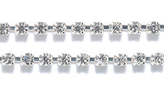 72RH212-S: Preciosa CRY Chain Cry 2mm Ss6.5 Silver 1FT