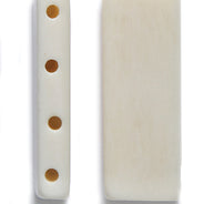 99LC112-4B: Bone Choker Spacer Flat 4 Hole 11x33mm Average 15 Pieces