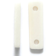 99LC112-2: Bone Choker Spacers 2 Hole 8x27mm Average 25 Pieces