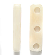 99LC112: Bone Choker Spacers 3 Hole 8x29mm Average 25 Pieces