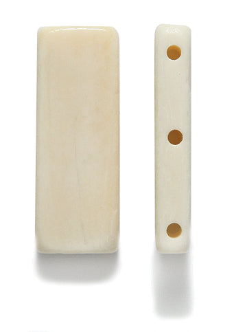 99LC112-A: Bone Choker Spacers 3 Hole 11x30x5mm 15 Pieces