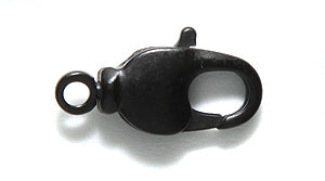 17FI647-MB: Clasp Swivel Lobster 9x17mm Matt BLK - 2PPK