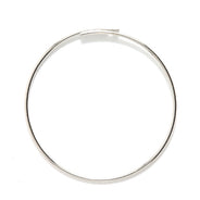 24FI56-S: Earring Hoop NCKL PLT 1 Inch-6PR