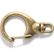 34FI647-AB: Clasp Swivel Clip ANT Brass 19x34mm 1PC