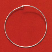 30FI56-1SS: Wire Hoop Earring Sterling 30mm