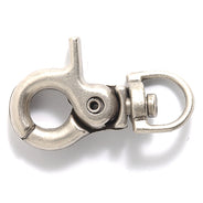 30FI647-AS: Clasp Swivel Spring Clip ANT Silver 18x30mm 1PC