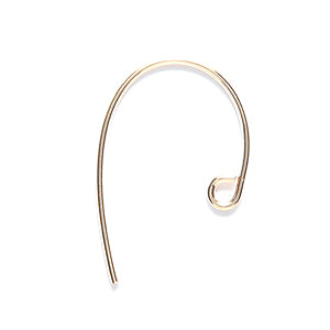 20GF54: Earwire Bass Clef 20mm GoldFill 5PR
