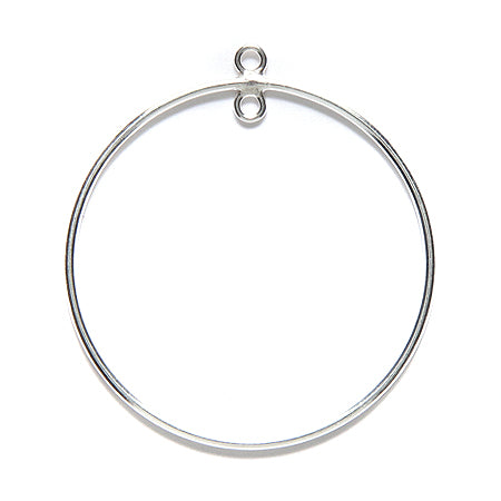 30FI600-SS: Chandelier 30mm Round In&out Ring Sterling 1PC