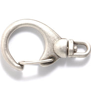 34FI647-AS: Clasp Swivel Clip ANT Silver 19x34mm 1PC
