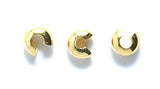 4FI169-1G: Crimp Cover 4mm Gold Plt- 144PPK