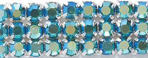 3RH587-35: Preciosa Rosemontee Emerald AB Silver 3.5mm-144PC